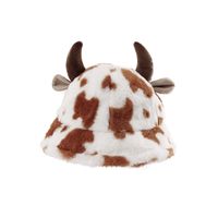 Women's Cute Cow Pattern Wide Eaves Bucket Hat main image 5