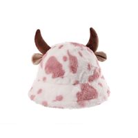 Women's Cute Cow Pattern Wide Eaves Bucket Hat main image 3