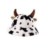 Women's Cute Cow Pattern Wide Eaves Bucket Hat main image 4