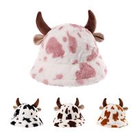 Women's Cute Cow Pattern Wide Eaves Bucket Hat main image 6