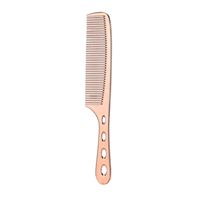 Simple Style Solid Color Stainless Steel Hair Comb 1 Piece sku image 3