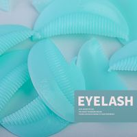 Simple Style Solid Color Silica Gel Eyelash Stamping Gasket 1 Set main image 3