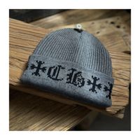 Unisex Hip-hop Retro Letter Eaveless Wool Cap sku image 4