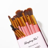 Einfacher Stil Rosa Künstliche Faser Kunststoff Kunststoff-griff Makeup Bürsten main image 2