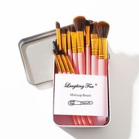 Einfacher Stil Rosa Künstliche Faser Kunststoff Kunststoff-griff Makeup Bürsten main image 5