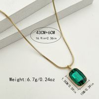 Fashion Geometric Stainless Steel Plating Pendant Necklace 1 Piece sku image 3