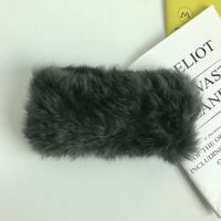 Simple Style Solid Color Rabbit Fur Hair Band sku image 6