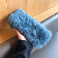 Simple Style Solid Color Rabbit Fur Hair Band sku image 9