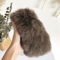 Simple Style Solid Color Rabbit Fur Hair Band sku image 7