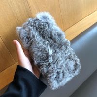 Simple Style Solid Color Rabbit Fur Hair Band sku image 3