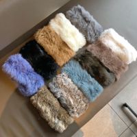 Simple Style Solid Color Rabbit Fur Hair Band main image 3