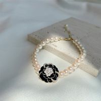Einfacher Stil Klassischer Stil Blume Künstliche Perle Legierung Perlen Frau Armbänder Halskette sku image 4