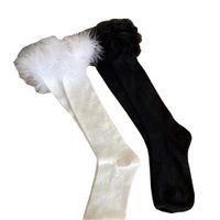 Women's Sweet Solid Color Cotton Feather Over The Knee Socks A Pair main image 5