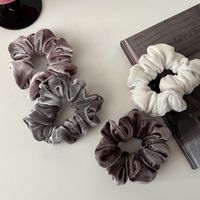 Basic Classic Style Solid Color Cloth Hair Tie main image 6