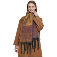 Women's Elegant Classic Style Printing Color Block Polyester Scarf main image 5