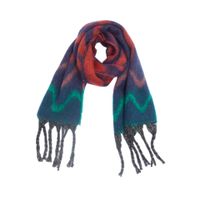 Women's Elegant Classic Style Printing Color Block Polyester Scarf sku image 2