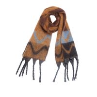 Women's Elegant Classic Style Printing Color Block Polyester Scarf sku image 5