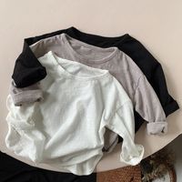 Style Simple Couleur Unie Coton T-shirts & Chemises main image 1