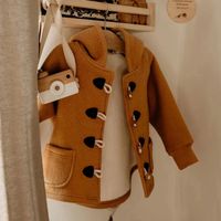 Cute Solid Color Polyester Fleece Girls Outerwear main image 5