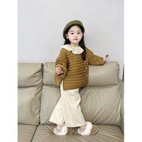 Classical Solid Color Cotton Girls Clothing Sets main image 4