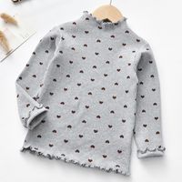 Cute Heart Shape Cotton T-shirts & Blouses main image 2