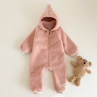 Cute Solid Color Polyester Baby Rompers sku image 5