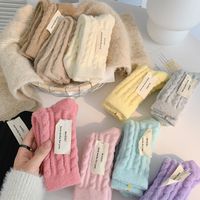 Women's Sweet Solid Color Nylon Crew Socks A Pair main image 6