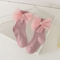 Women's Princess Solid Color Cotton Jacquard Ankle Socks 2 Pieces sku image 10