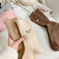 Frau Süß Japanischer Stil Tragen Wolle Crew Socken Ein Paar main image 5