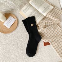 Women's Cute Japanese Style Bear Wool Crew Socks A Pair sku image 1