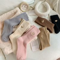 Frau Süß Japanischer Stil Tragen Wolle Crew Socken Ein Paar main image 4