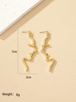 1 Pair Ig Style Nordic Style Punk Human Face Plating Alloy Ear Studs main image 8