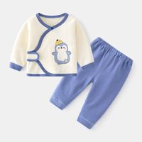 Cartoon Solid Color Cotton Baby Clothing Sets sku image 1