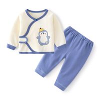 Cartoon Solid Color Cotton Baby Clothing Sets main image 5