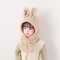 Kid's Cute Rabbit Carrot Wool Cap main image 3