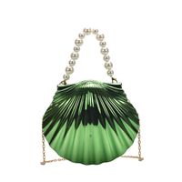Women's Arylic Solid Color Cute Pearls Semicircle Lock Clasp Dome Bag main image 4