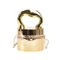 Women's Arylic Solid Color Streetwear Cylindrical Lock Clasp Circle Bag main image 2