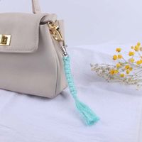 Simple Style Korean Style Solid Color Cotton Unisex Bag Pendant Keychain main image 2