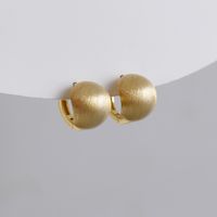 1 Pair Vintage Style Geometric Solid Color Polishing Plating Sterling Silver Ear Clip main image 4