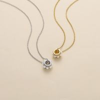 Simple Style Commute Solid Color Copper Zircon Pendant Necklace In Bulk main image 1