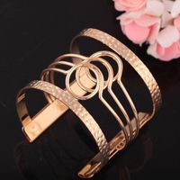Basic Classic Style Solid Color Alloy Plating Women's Bangle sku image 11