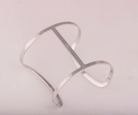 Basic Classic Style Solid Color Alloy Plating Women's Bangle sku image 1