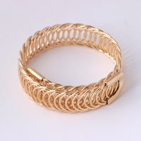Basic Classic Style Solid Color Alloy Plating Women's Bangle sku image 4