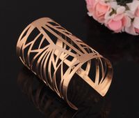 Basic Classic Style Solid Color Alloy Plating Women's Bangle main image 4