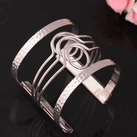 Basic Classic Style Solid Color Alloy Plating Women's Bangle sku image 12