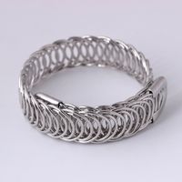 Basic Classic Style Solid Color Alloy Plating Women's Bangle sku image 5