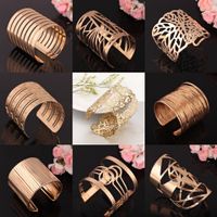 Basic Classic Style Solid Color Alloy Plating Women's Bangle main image 1