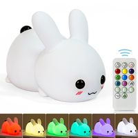 Cute Rabbit Silica Gel Indoor Night Lights main image 6