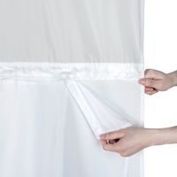 Casual Solid Color Polyester Shower Curtain main image 5