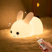 Cute Rabbit Silica Gel Indoor Night Lights main image 4